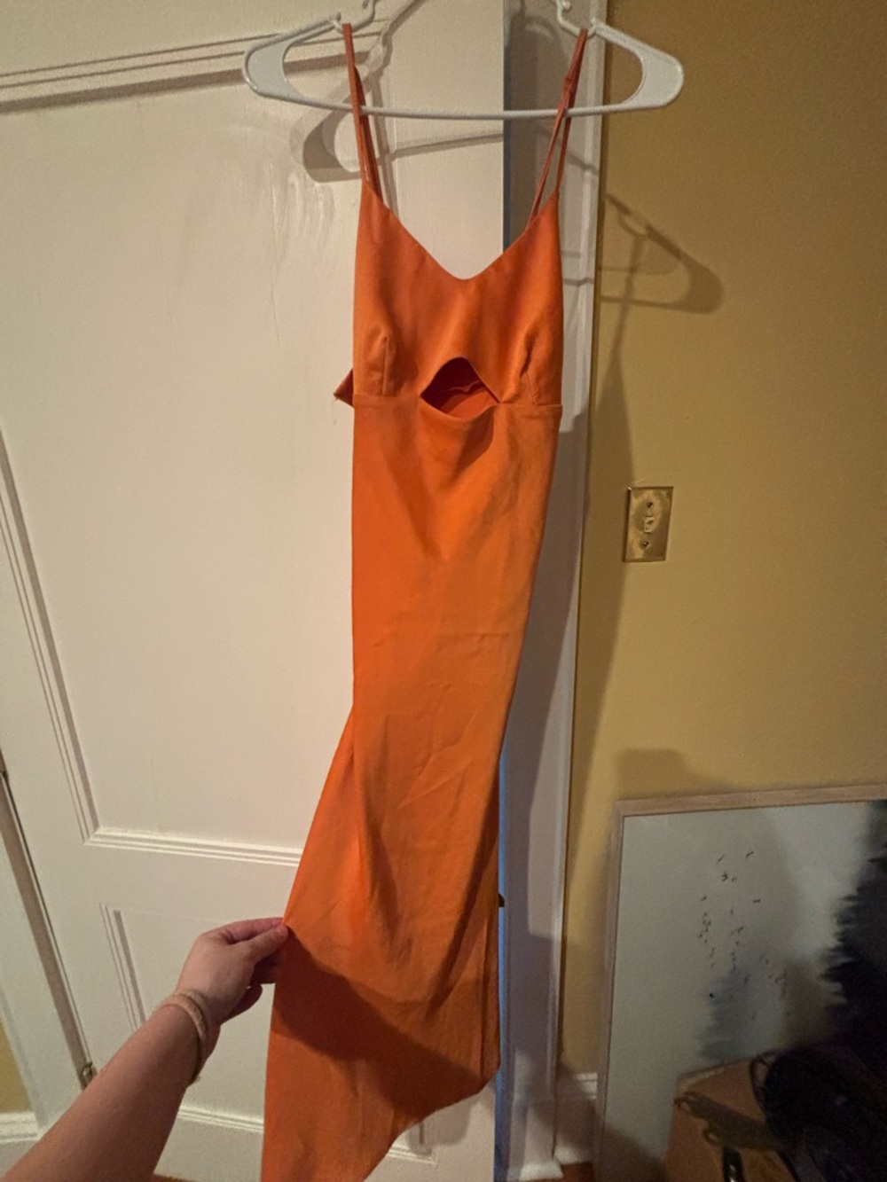 Orange Cutout Slip Dress - House of Harlow